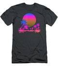 Sunset Palm Trees Retro 80s Aesthetic 90s Art Vaporwave Lang Kiem Tran T-Shirt