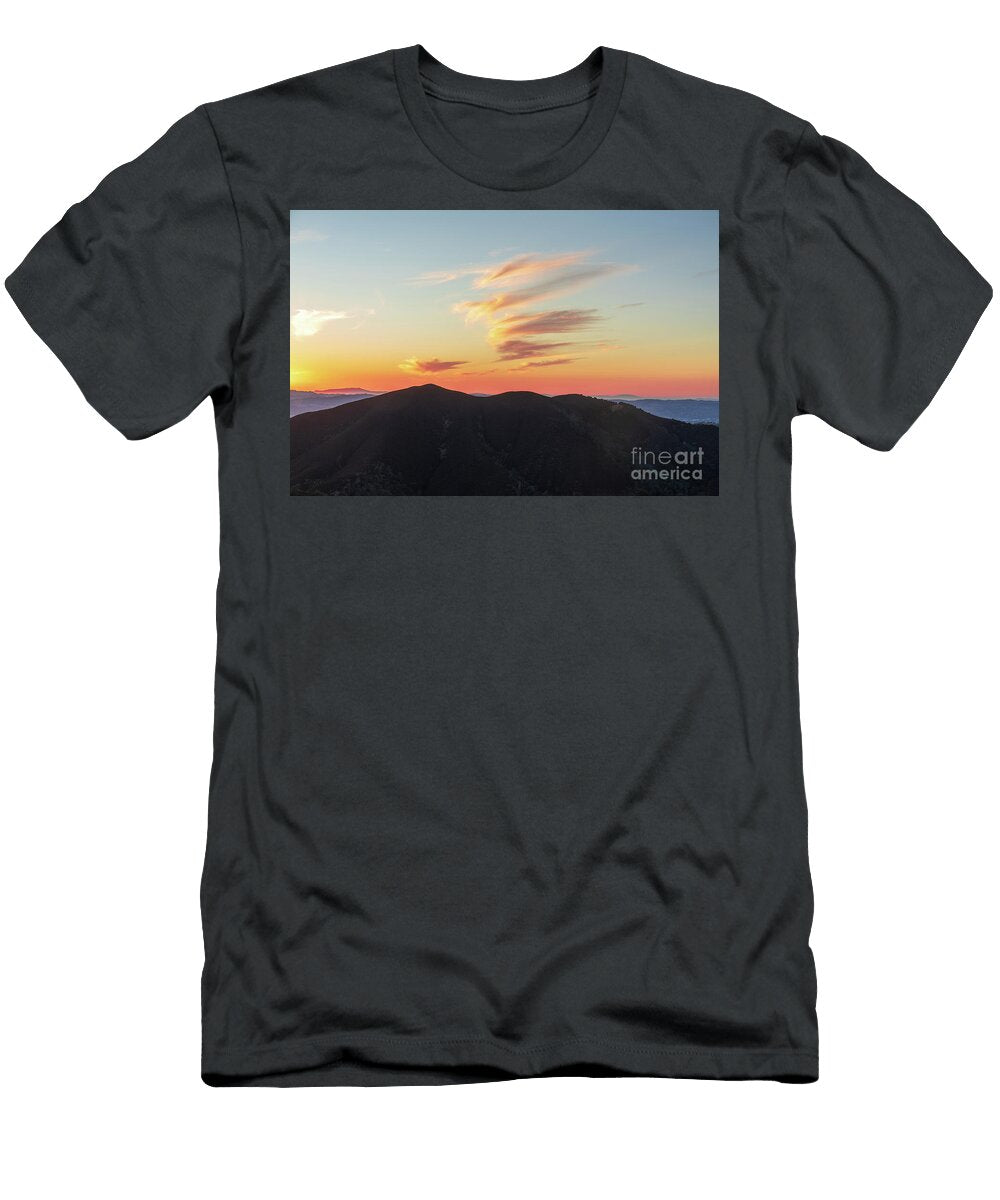 Sunset Skies Over Mt Diablos Black Point Summit Via Eagle Peak Yuval Helfman T-Shirt