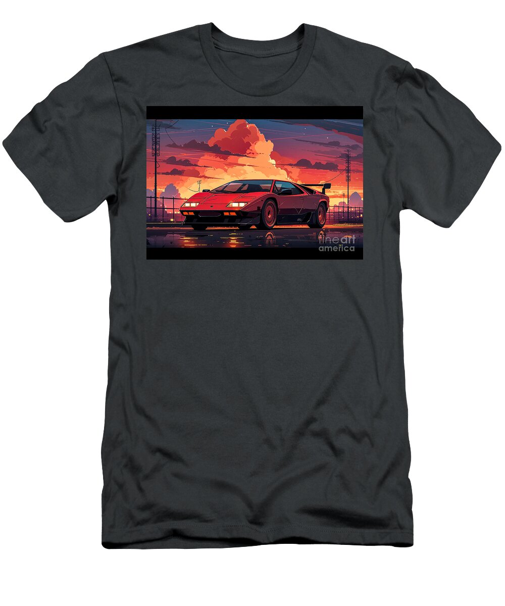 Super Car Lamborghini Diablo Gt 3 Destiney Sullivan T-Shirt