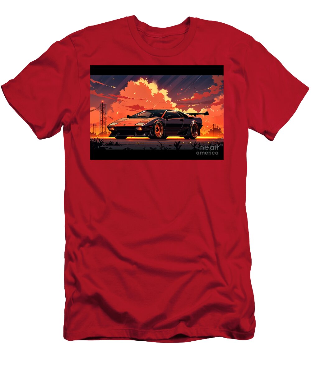 Super Car Lamborghini Diablo Gt Destiney Sullivan T-Shirt