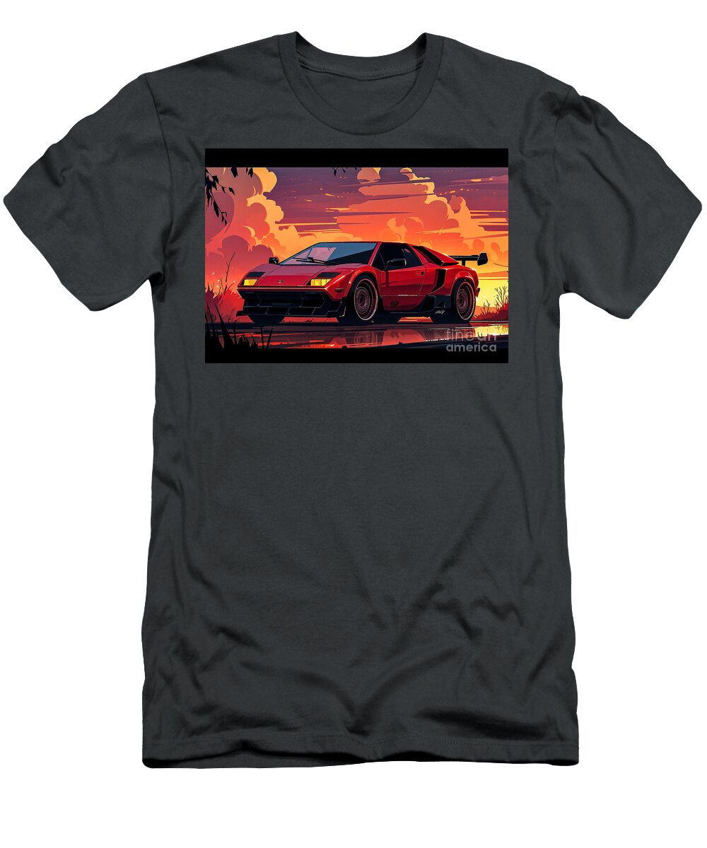 Super Car Lamborghini Diablo Se30 Jota 3 Destiney Sullivan T-Shirt