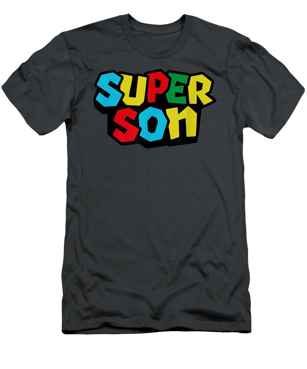Super Dad Son Like a Marios Classic Bros Vintage Classic Dexter Aaradh T-Shirt