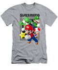Super Mario Group Shot Framed in Brick Radak Roark T-Shirt