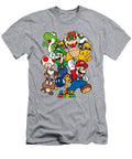 Super Mario Group Shot Jump Up and Play Radak Roark T-Shirt