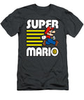 Super Mario Running Mario Yellow Lines with Coin Kelsem Artyo T-Shirt