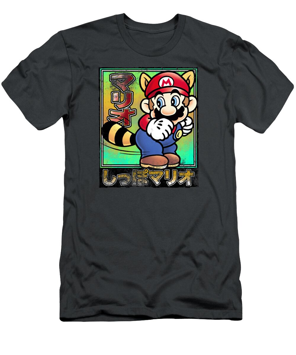 Super Mario Tanooki Mario Millix Ellin T-Shirt