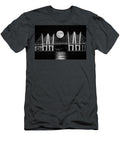 Super Moon Over Tappan Zee Bw Susan Candelario T-Shirt