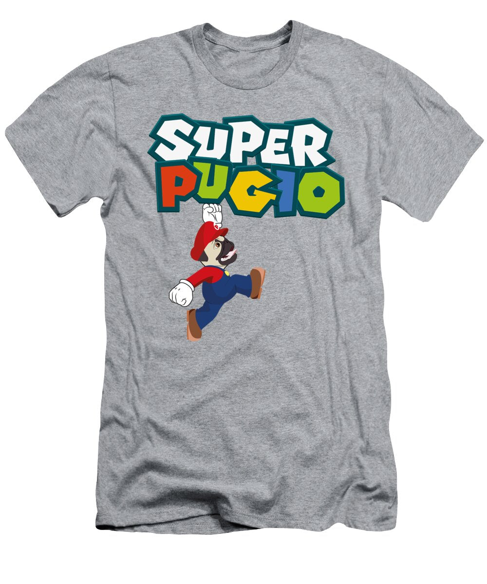 Super Pugio Pug Hero in Video Game Mary Mas T-Shirt