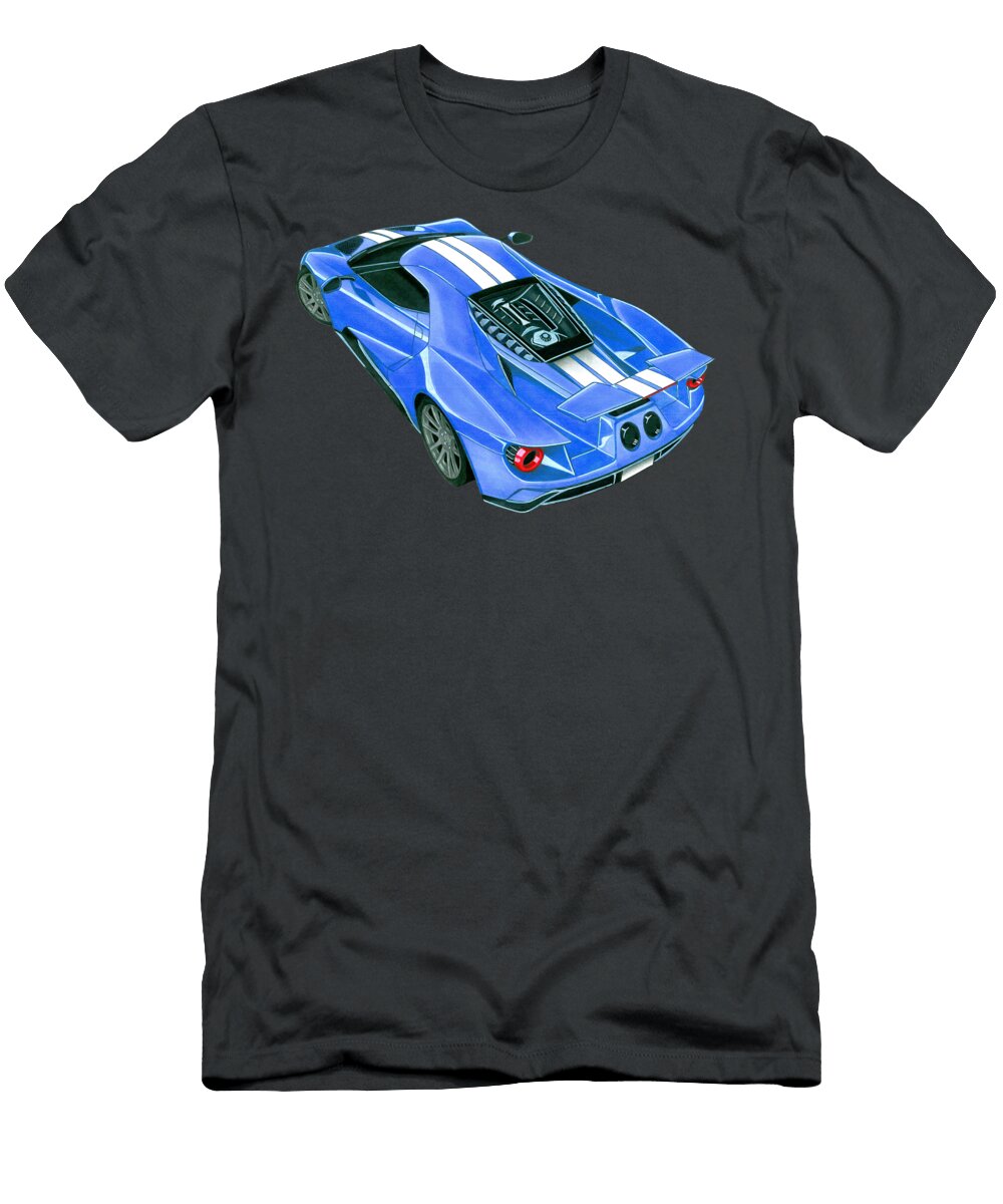 Supercar Ford Gt with Turbocharging V6 Engine Vladyslav Shapovalenko T-Shirt