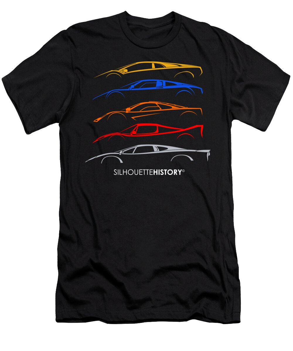 Supercar of 90s Silhouettehistory Gabor Vida T-Shirt