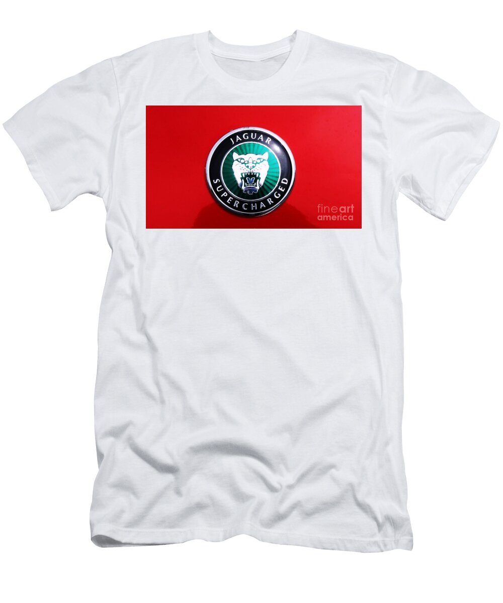 Supercharged Jaguar Hood Marcus Dagan T-Shirt