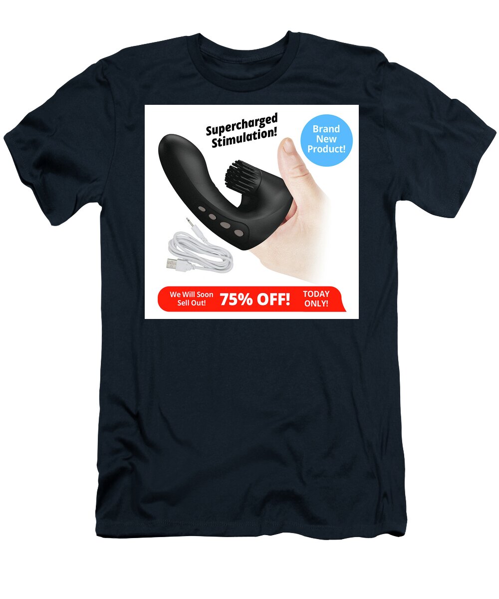 Supercharged Rechargeable Medical Grade Silicone G Spot Finger Vibrator Teresa Hampton T-Shirt
