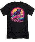 Surfing Cat in Sunset Sweet Birdie Studio T-Shirt