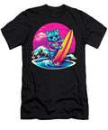 Surfing Cat Retro Vibes Sweet Birdie Studio T-Shirt