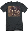 Surreal Horse with Wheelsdebris of an Automobile Giving Birth to a Blind Horse Biting a Telephone 19 Retro Reverie T-Shirt