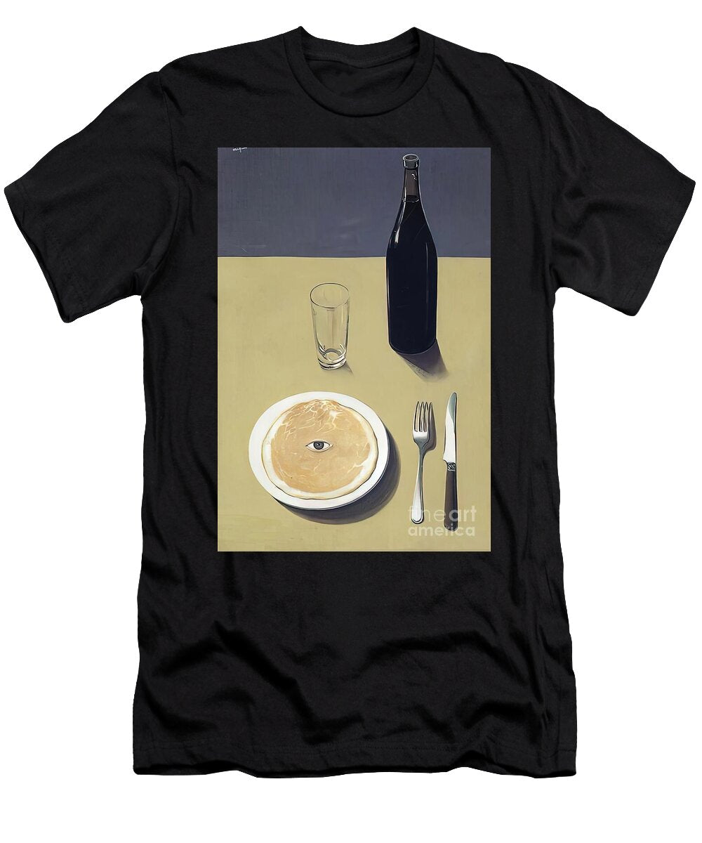 Surreal Place Setting with Eye Pancakeportrait 1935 Brussels Belgium Salsabeel Studio T-Shirt