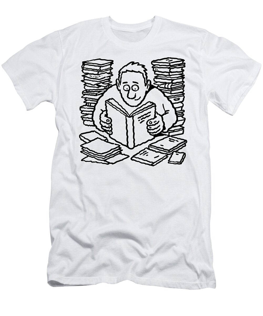 Surrounded By Books Ellis Nadler T-Shirt