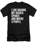 Sussex Spaniel Dog Owner Nachos Lover Funny Food Yah Lishr T-Shirt