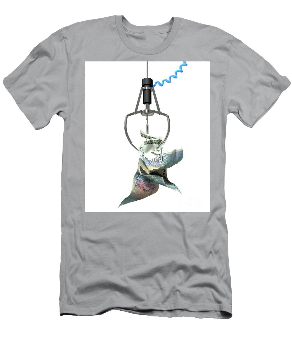 Swedish Krona in a Robotic Claw Allan Swart T-Shirt