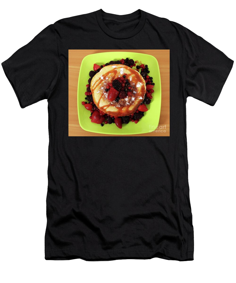 Sweet Pancakes with Berries Dessert Goce Risteski T-Shirt
