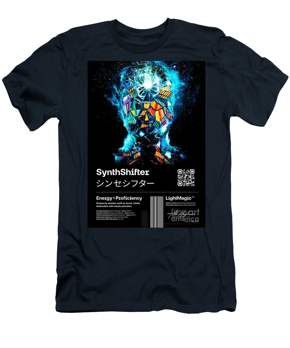 Synth Shifter Framed Print Abstract Digital Art From the Lightmagic Series Alex Haigh T-Shirt
