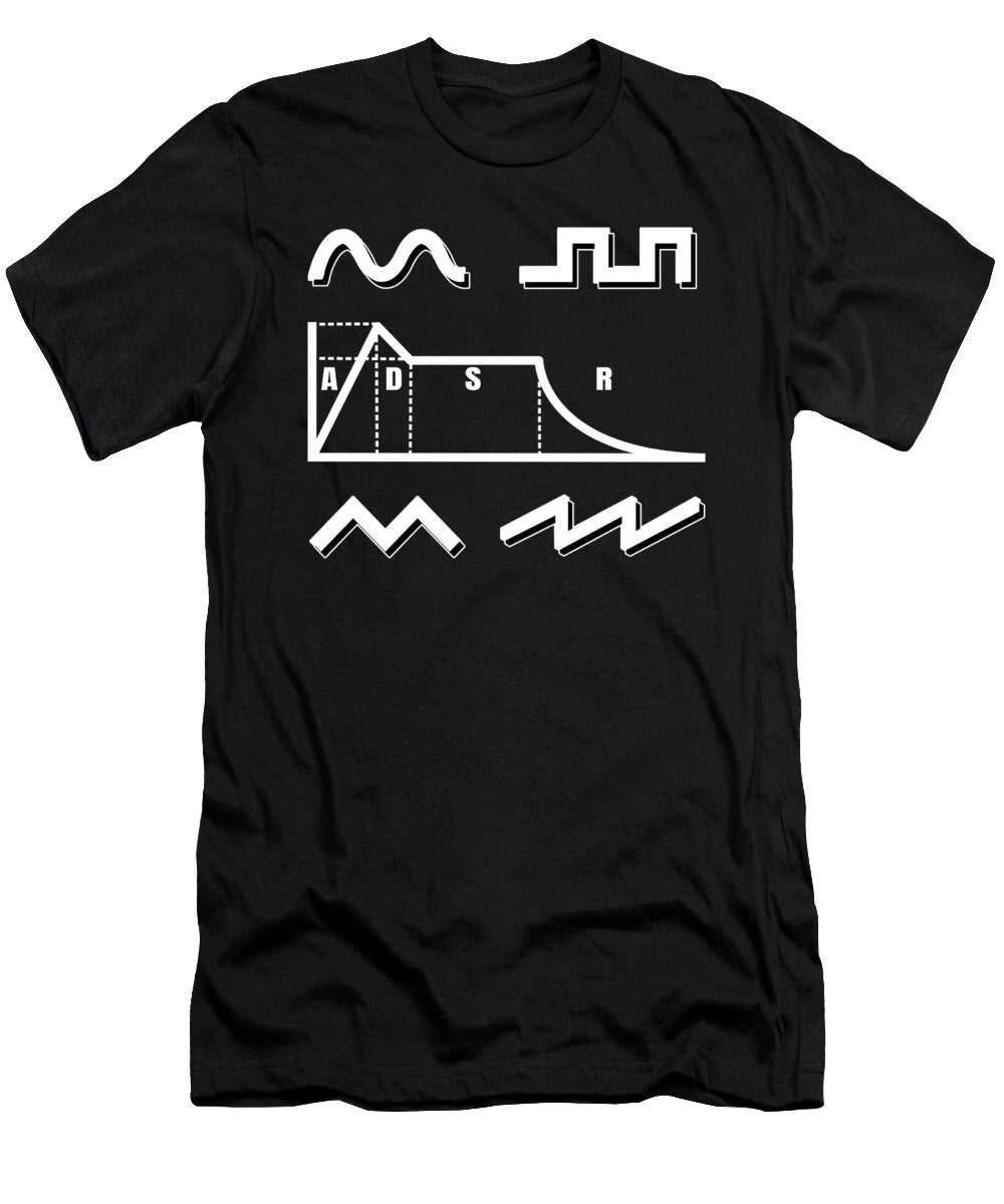 Synthesizer Adsr Envelope Synths Analog Modular Lisa Stronzi T-Shirt