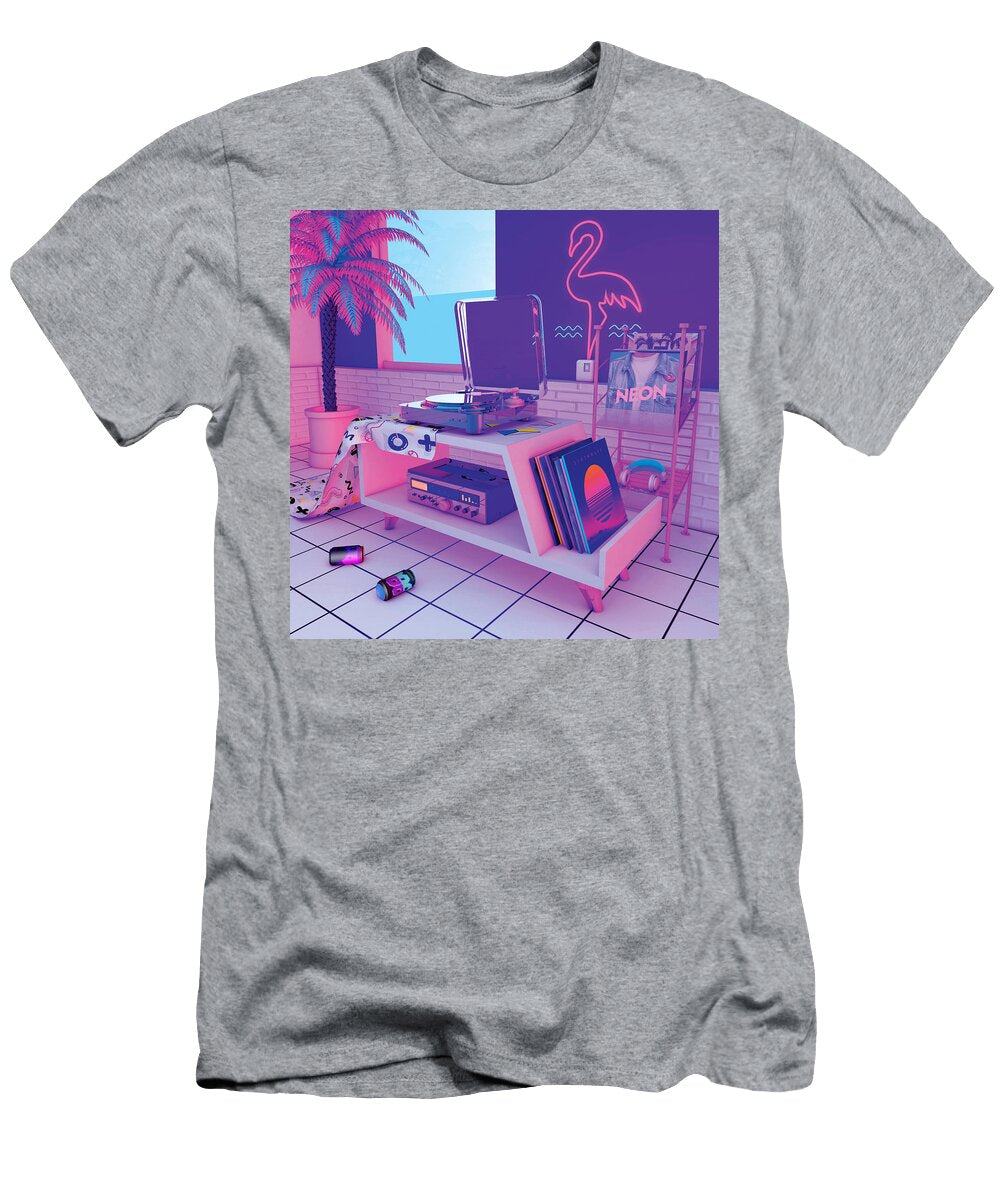 Synthwave 80s Turntable Denny Busyet T-Shirt