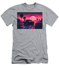 Synthwave Car Racing Into Sunset Hatless Luffy T-Shirt