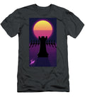 Synthwave Chess Rook Kenan Mujic T-Shirt