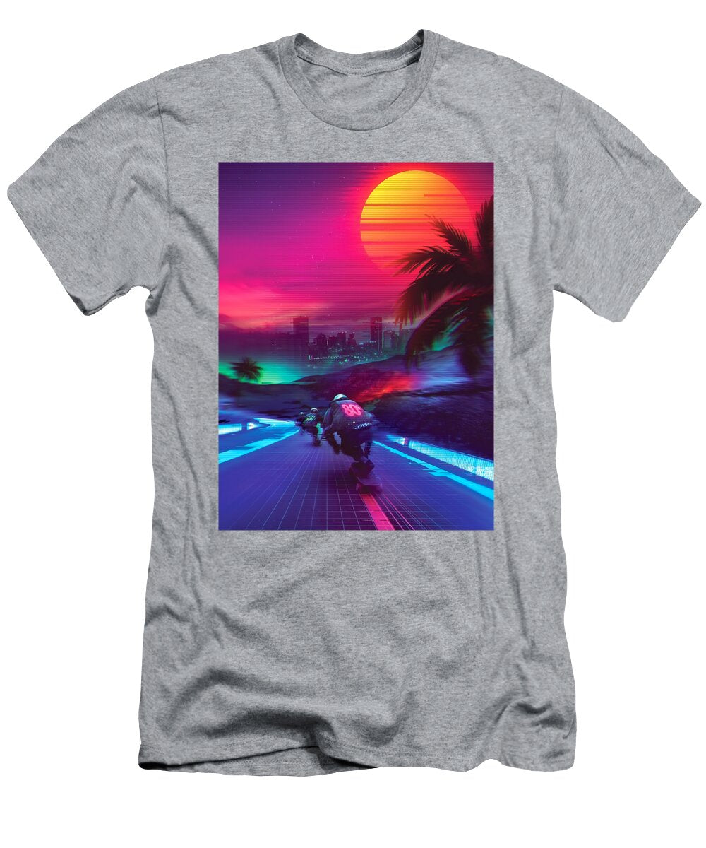Synthwave Midnight Outrun Mens S Graphic Vintage Best Trend Isabella Hamilton T-Shirt