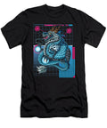 Synthwave Retro Dragon Music 80s Moon T-Shirt