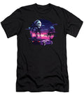 Synthwave Retro Sunset Car Music 80s Moon T-Shirt