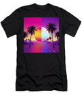 Synthwave Summer Retro 80s Neon Landscapes 373 Benito Del Ray T-Shirt