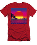 Synthwave Summer Retro 80s Neon Landscapes 376 Benito Del Ray T-Shirt