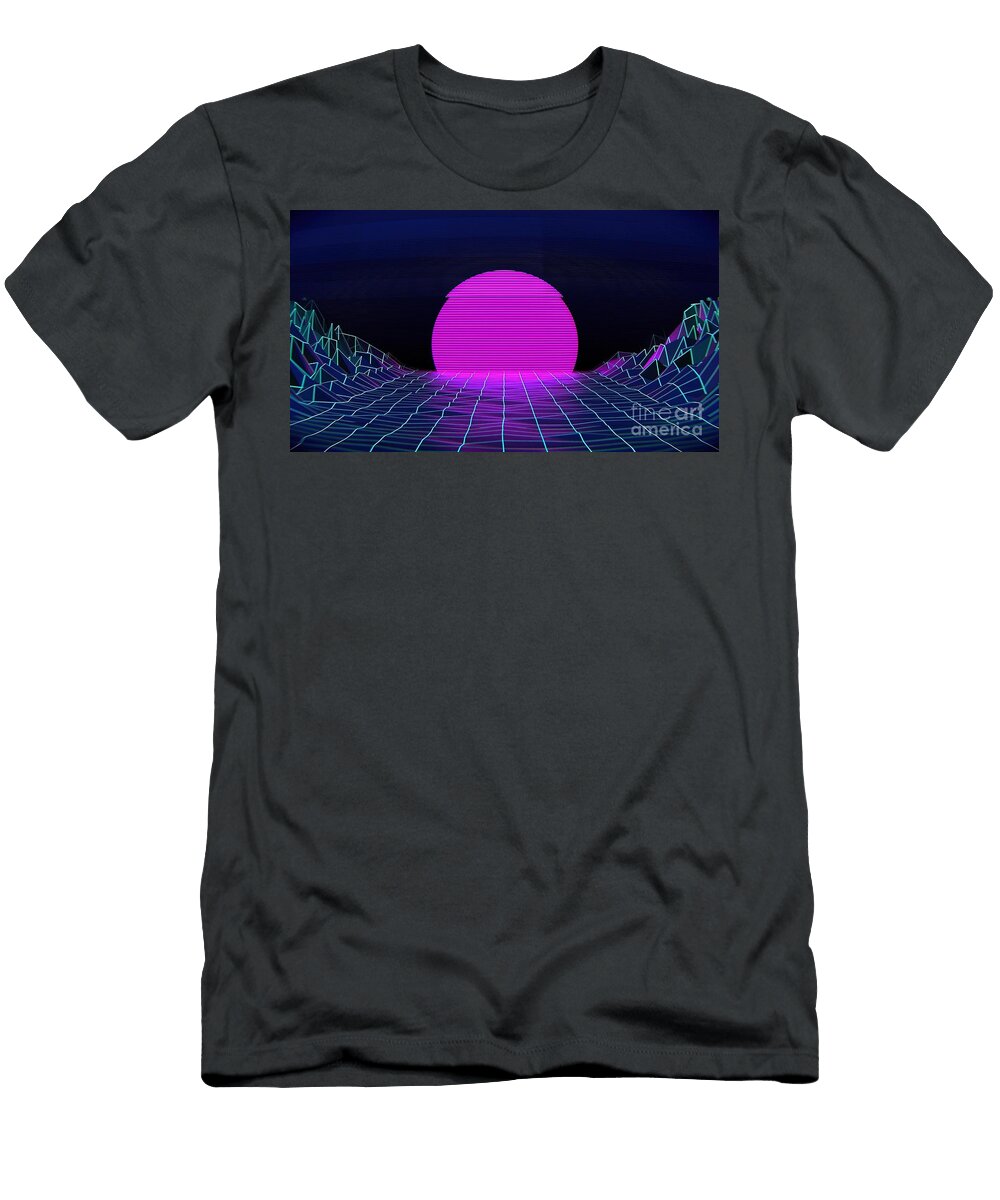 Synthwave Sunset Morgan Clarke T-Shirt