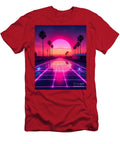 Synthwave Sunset Neon Horizon Color Graff Studio T-Shirt