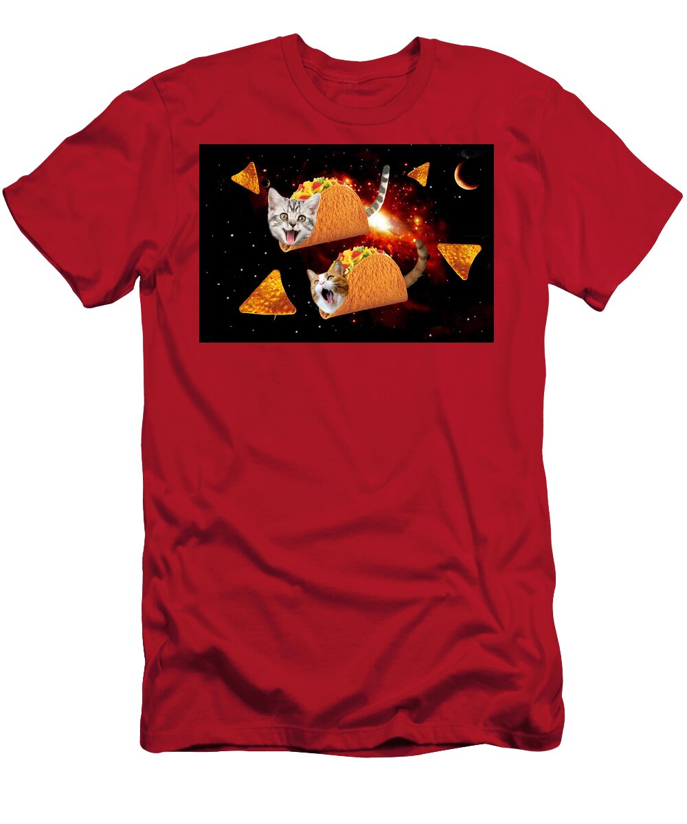 Taco Cats Space Johnnie Art T-Shirt