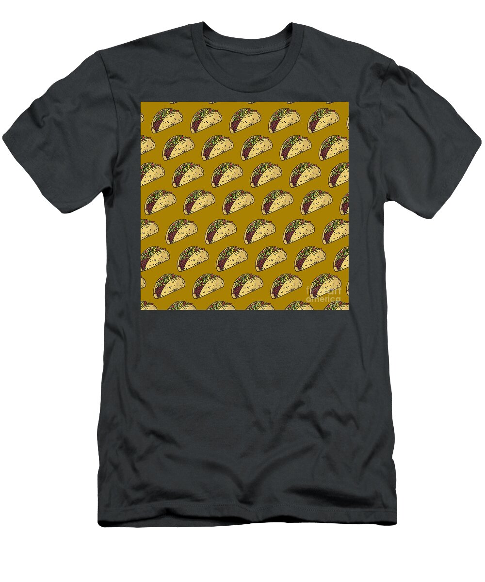Tacos Pattern Tacos Cinco De Mayo Mexican Tacos Food Eq Designs T-Shirt