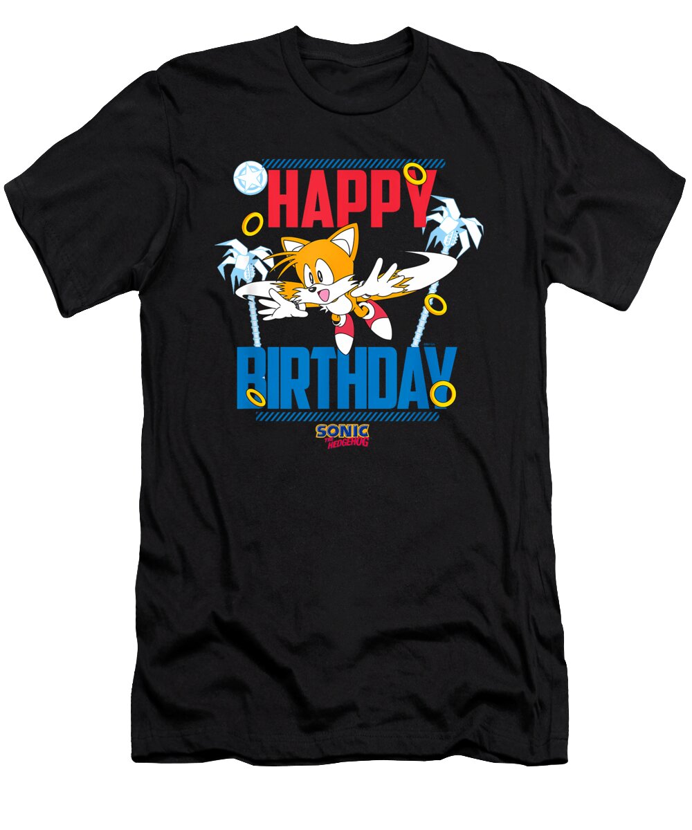 Tails Happy Birthday Graphic Riccardo Gia T-Shirt