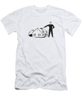 Tall Man Standing By and Pointing to House Csa Images T-Shirt