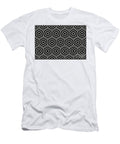 Tan and Black Minimal Geometric Line Shape Pattern Petite Pattern Minimal Graphic Designs T-Shirt