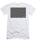 Tan and Black Minimal Geometric Shape Tile Pattern Petite Pattern Minimal Graphic Designs T-Shirt