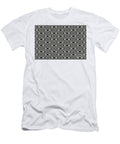 Tan and Black Vertical Stripe Diamond Pattern Petite Pattern Minimal Graphic Designs T-Shirt