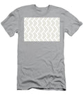 Tan and White Art Deco Chevron Rhombus Pattern Petite Pattern Minimal Graphic Designs T-Shirt