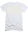 Tan and White Minimal Line Art Pattern 4 Flower Petite Pattern Minimal Graphic Designs T-Shirt