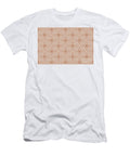 Tan and White Modern Stripe Cube Tile Pattern 2 Pairs De 2022 Popular Color Chinook Salmon Det456 Petite Pattern Minimal Graphic Designs T-Shirt