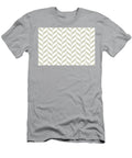 Tan and White Pretty Herringbone Pattern Pairs De 2022 Popular Color Doric White Det641 Petite Pattern Minimal Graphic Designs T-Shirt