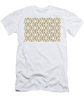 Tan and White Tessellation Line Pattern 16 Pairs De 2022 Trending Color Bamboo Screen De6193 Petite Pattern Minimal Graphic Designs T-Shirt