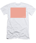 Tangerine and White Chevron Horizontal Line Pattern De 2022 Trending Color Often Orange De5132 Petite Pattern Minimal Graphic Designs T-Shirt