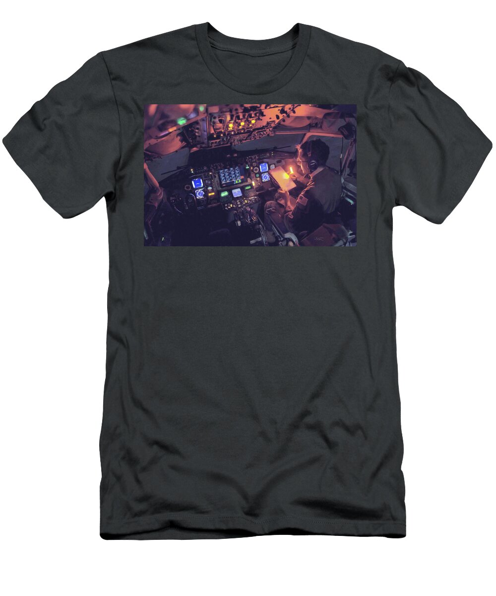 Tanker Takeoff David Luebbert T-Shirt